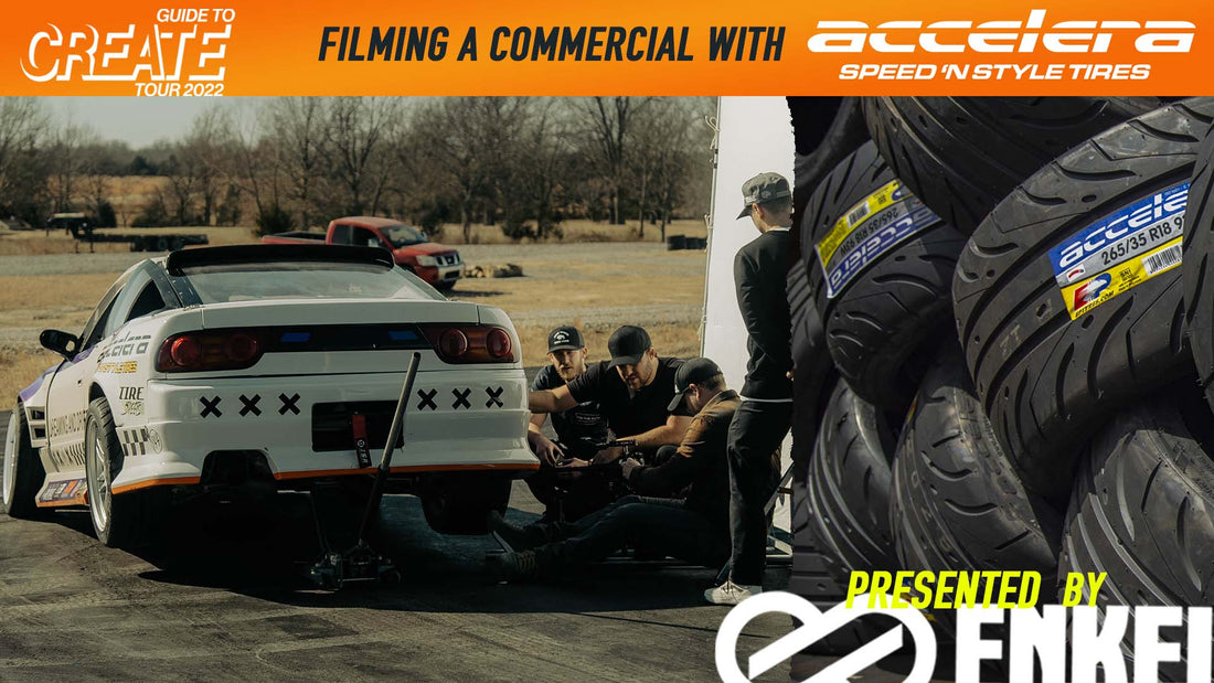 Filming an ACCELERA TIRES Commercial