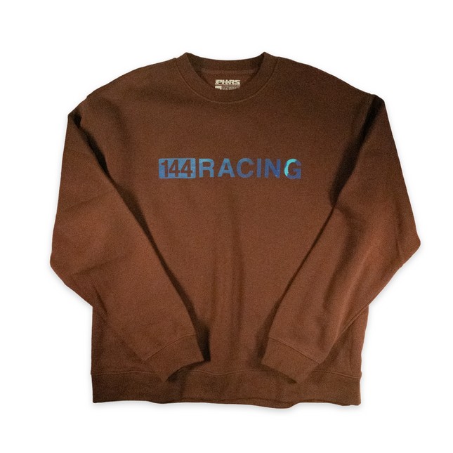 1/1: Brick on Blue - hand printed, smooth two-color ink faded print. no two are the same.