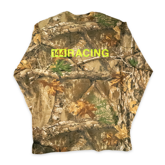 1/1: Camo on neon - hand printed, smooth two-color ink faded print. no two are the same.