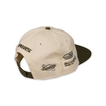 Two-Tone Race Cap (Tan/Olive)