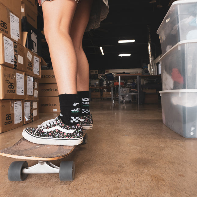 Dark Black Sock: use while driving fast.