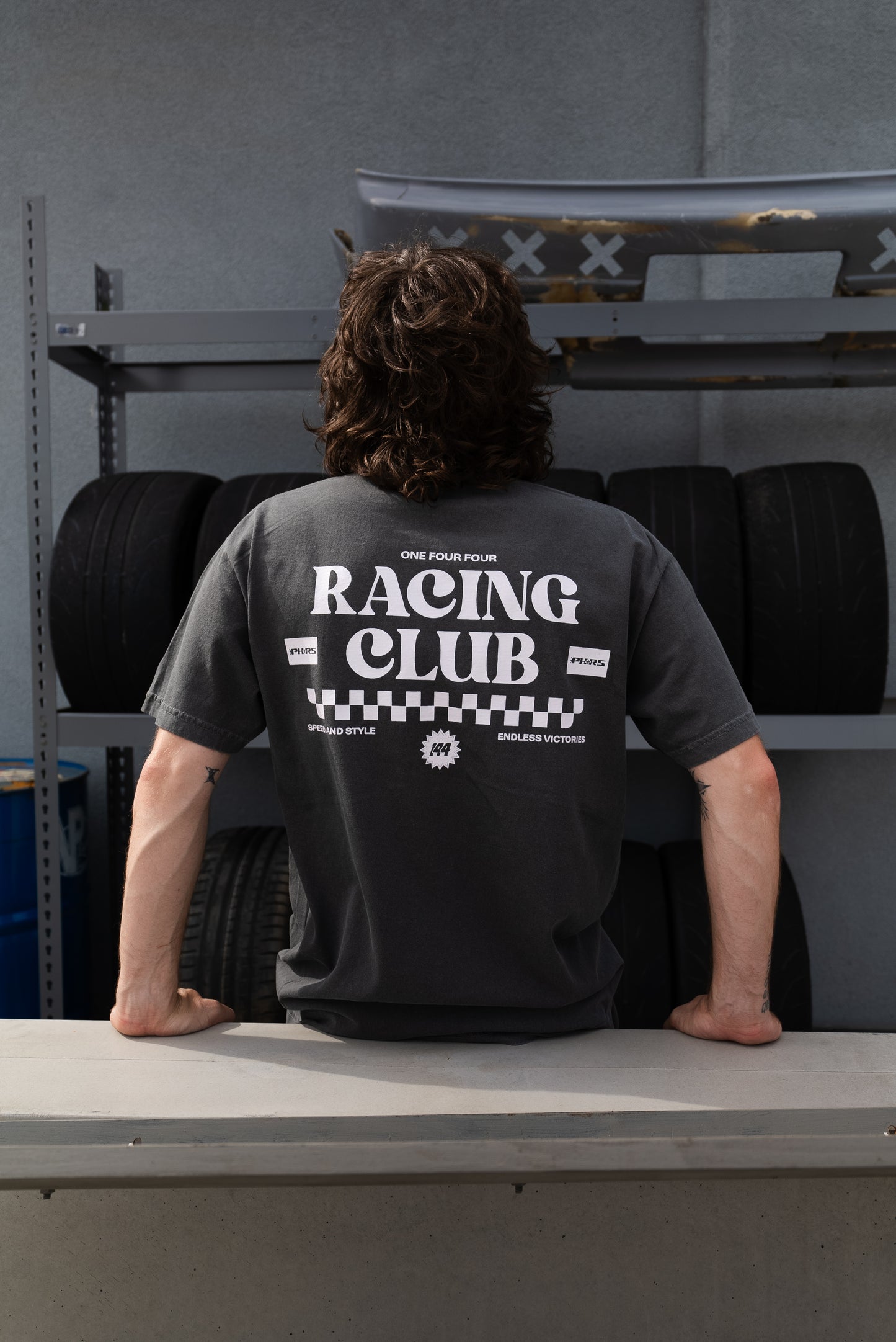 AMP Race Club Black T-Shirt