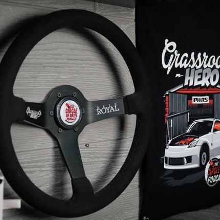 Grassroots Hero x Grip Royal 350mm Steering Wheel