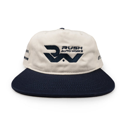 RUSH Factory Snapback - Navy/Off White
