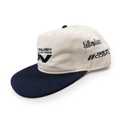 RUSH Factory Snapback - Navy/Off White