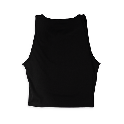 Women's Active Crop Tank - Black