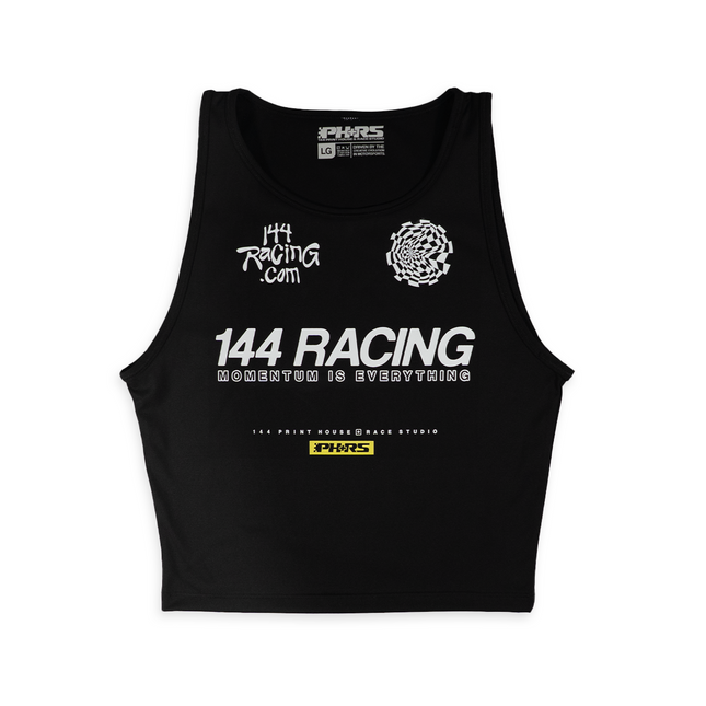 Women's Active Crop Tank - Black