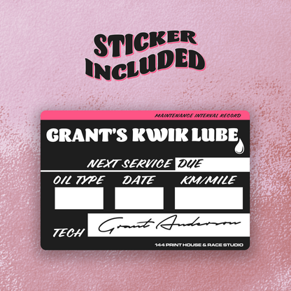 GRANT'S KWIK LUBE